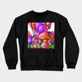 Mushroom Houses Crewneck Sweatshirt